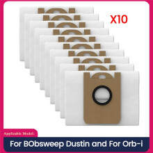 10PCS Replacement Dust Bags for BObsweep Dustin and for Orb-I Robot Vacuum Cleaner Parts Dust Bag