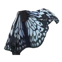 Umhang mit Schmetterlingsflügeln, Geschenk-Requisite, Halloween-Kostüme, Freches Mädchen mit Umhang mit Feenflügeln, Schwarz