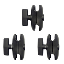 3st 9 cm Lengte Aluminiumlegering Dubbele Arm voor RAM met 1,5 Inch Kogelvoetmontage Motorfiets Camera Verlengarm