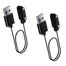 Smartwatch Charging Cable Magnetic USB Charger for KT71 KT75 KT76 KT79 20 Inch Black 2 Pack