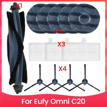 Replacement Accessory Kit for Omni C20 Robot Vacuum Cleaner Main Side Brush Hepa Filter Mop Cloth