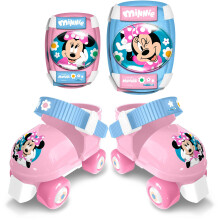 Rollschuhe und Schutzausrüstung - MINNIE - MN432035 - Mit Ellenbogenschützern und Knieschützern - Rosa
