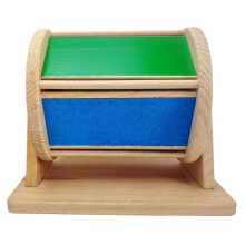 Draaiende Kleurentrommel Houten Educatief Speelgoed Bevordert Vroege Ontwikkeling Cognitieve Doos Vroege Educatieve Puzzel