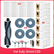 Kit de Accesorios para Aspiradora Robot para Omni C20 Piezas de Repuesto Cepillo Lateral Principal Filtros Hepa