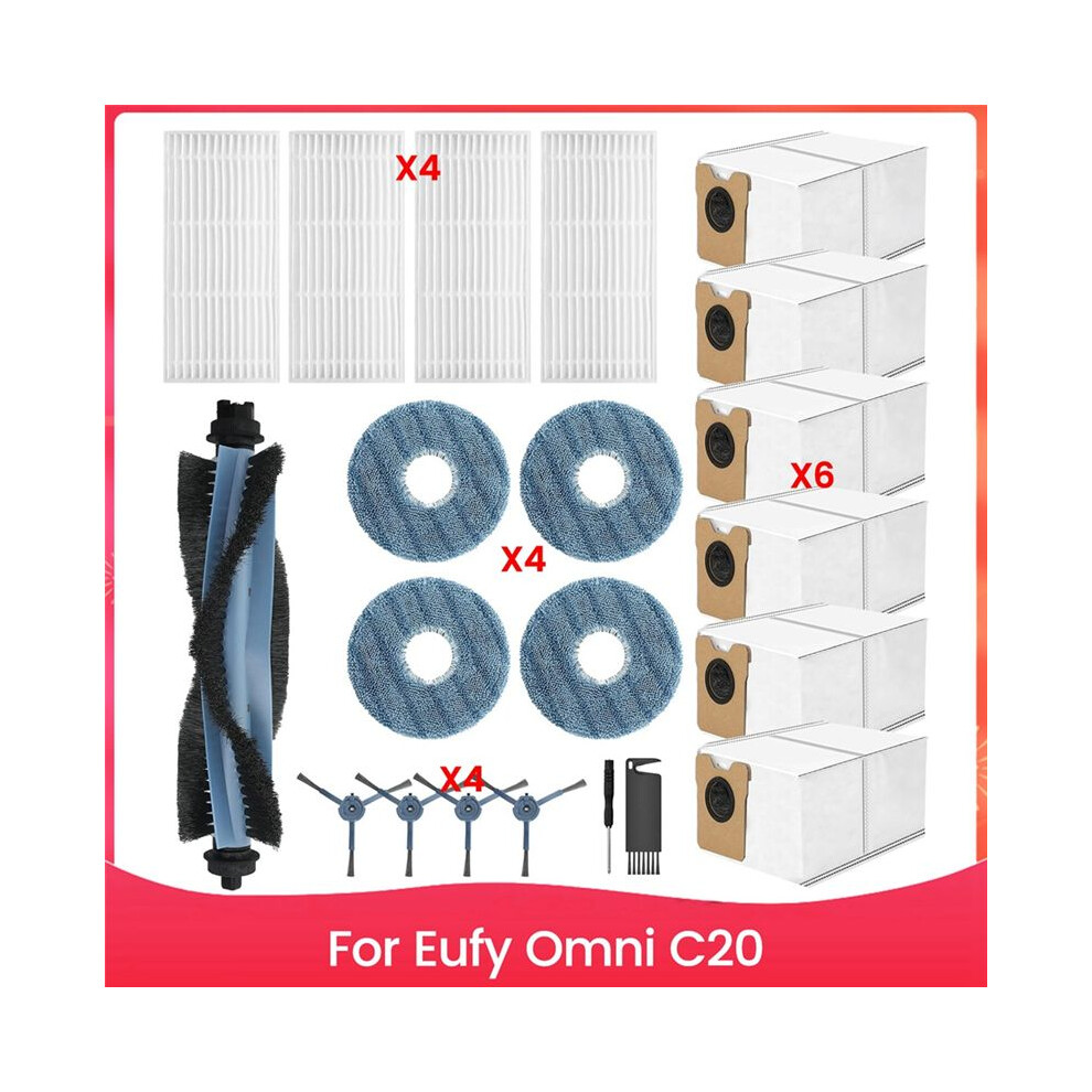 Accessories Kit For Omni C20 Robot Vacuum Cleaner Replacement Parts Main Side Brush Hepa Filters 6031701798679