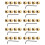 40Pcs Metal Volume Tone Dome Tone Guitar Speed Control Knobs with Screws for  Strat Telecaster 1