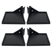 4 PCS Grow Tent Corner Shelf,16 mm Grow Tent Accessories,Grow Tent Shelves for Place the Hygrometer Camera Black