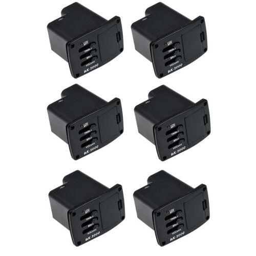 6X Belcat Uk-2000 Spiral Piezo Cable Pickup Eq and Pre Amp for Ukulele(No Battery)
