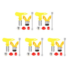 20 Pieces Airless Paint Spray Tool Set 11.8 Inch Extension Pole Rod with 517 Sprayer Tip and Nozzle Tip Guard Protector