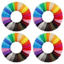 4X 3D Printing Pen PCL Filament Refills 1.75mm, Pack of 20 Random Color, Low Melting Temp of 70,Gifts for Kids(200 FT)