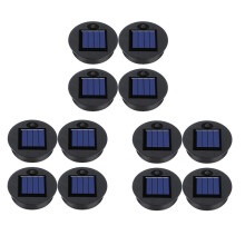 12 Pieces Replacement Solar Light Tops Outdoor Hanging Lantern Light Solar Light Parts Round Solar Lights Waterproof