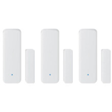 3X TUYA Zigbee 3.0 Fönsterdörrsensor ZigBee 3.0 Trådlös Anslutningsmultifunktion för Echo Hub SmartLife-Appen