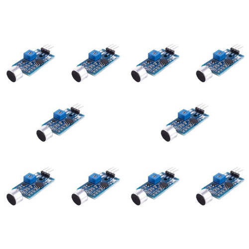 10X 3.3V/3.5V LM393 Microphone Amplifier Sound Sensor MIC Voice Module for