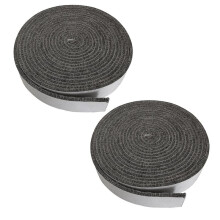 Paquete de 2 Juntas para Ahumador 3 M (10 Pies) - Junta para Parrilla Alta Temperatura 1/2 Pulgada A 1/8 Pulgada - Sello Autoadhesivo para Ahumador -
