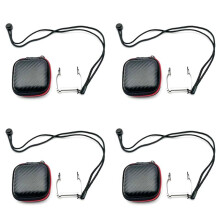 4X Aviation Aluminium Free Diving Nos Clip BekväM Dykning Surfing Swim Nos Clips Non-Slip Silikon Pad på BåDa, Silver