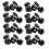 40 Pieces Black Star Grip Knobs, Female Thread Diameter 8mm,  Diameter 40mm 1