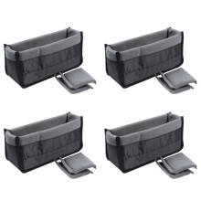 4X Shockproof Dslr Slr Camera Insert Organizer Case Partition Divider Protection Case(Black+Grey)