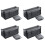 4X Shockproof Dslr Slr Camera Insert Organizer Case Partition Divider Protection Case(Black+Grey) 1