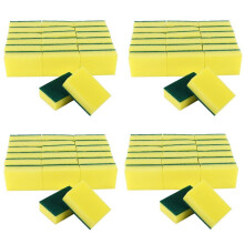 Heavy Duty Multi Use Cleaning Sponges Rub Non-Scratch Sponge Scrubbing Dish Sponges Use for Kitchens, 80 Pack