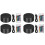 4 Pack 3D Night LED Light Lamp Base + Remote Control + USB Cable, 16 Colors Light Show Display Stand for Acrylic Black 1