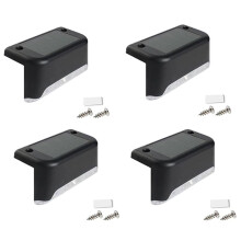 Solar Deck Light Waterproof Solar Power Garden Lamps Fence Light for Railing Stairs Step Fence Yard Patio Pathway