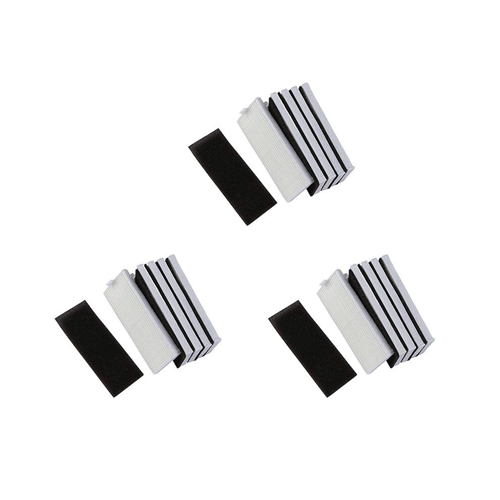 Semoic Black/White New 15Pcs Sponge + 15Pcs Hepa Filter For Replacement Chuwi A4 Robot Vacuum Cleaner
