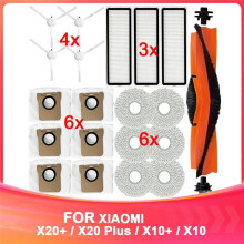 Accessories Kit for X20+/ X20 / X10+/X10 Robot Vacuum,Replacement Parts Spare Repair Replace Attachments