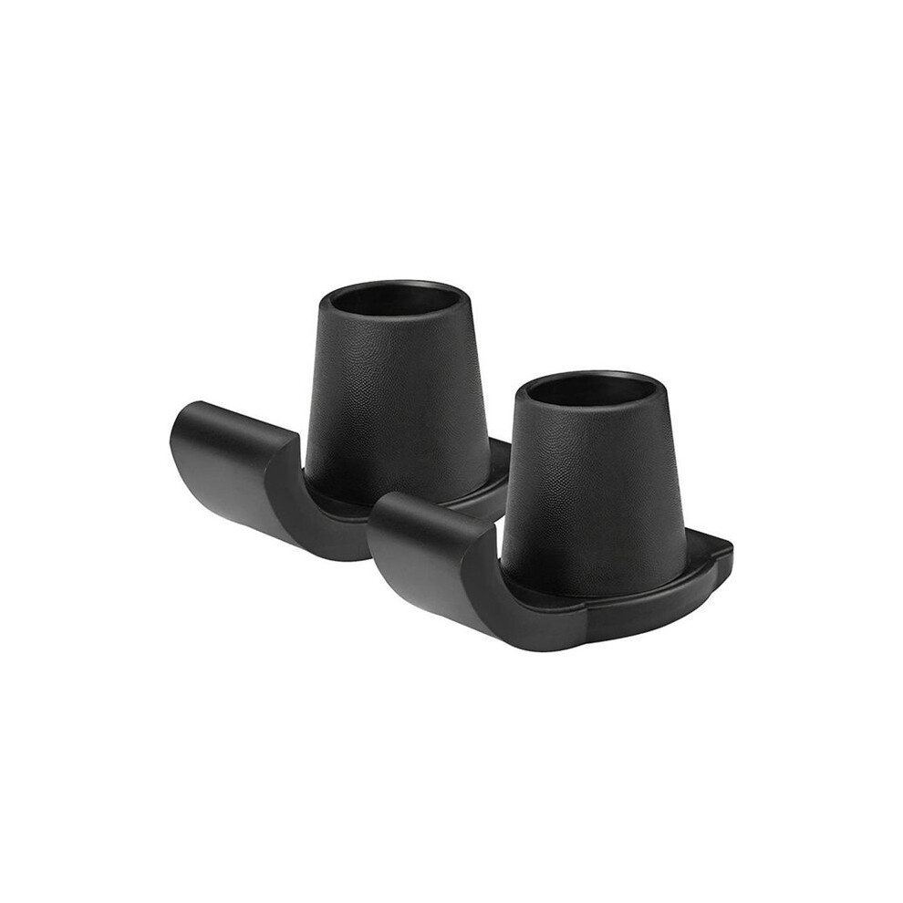 Tlily Ski Glides, Universal Foot Pads For Folding Walkers, Rubber Mobility Aids, Replacement Glide Caps For Seniors Black