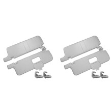 2X Front L+R Interior Sunvisor Sun Visor with Hook Clip for Pajero Montero Shogun MKII V31 V32 V33