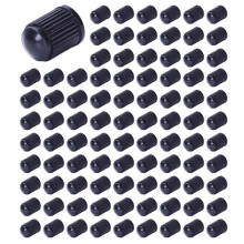 Set of 800 - Black Plastic Replacement Valve Caps. Cars, Trucks, Motorcycles, ATV. Schrader Tire Caps.