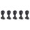 5X Lady High Plastic  Wig  Female Model  Black 2