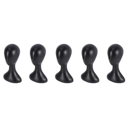 5X Lady High Plastic  Wig  Female Model  Black