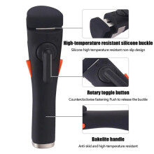 Pot Handles Replacement Detachable Ergonomic Reusable Heat-Resistant Grip Removable Pot Handle for Cookware Camping D