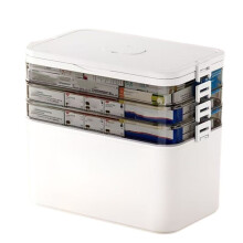 Home Medicine Box Multi-Layer Compartments Medicine Storage Box Portable Multi-Function Home Emergency Medicine Box C