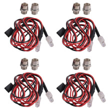 4X 2 LED Licht RüCklicht Auto RüCklicht für WPL C14 C24 B14 B24 B16 B36 Q60 Q61 Q62 Q63 Q64 Q65 RC LKW