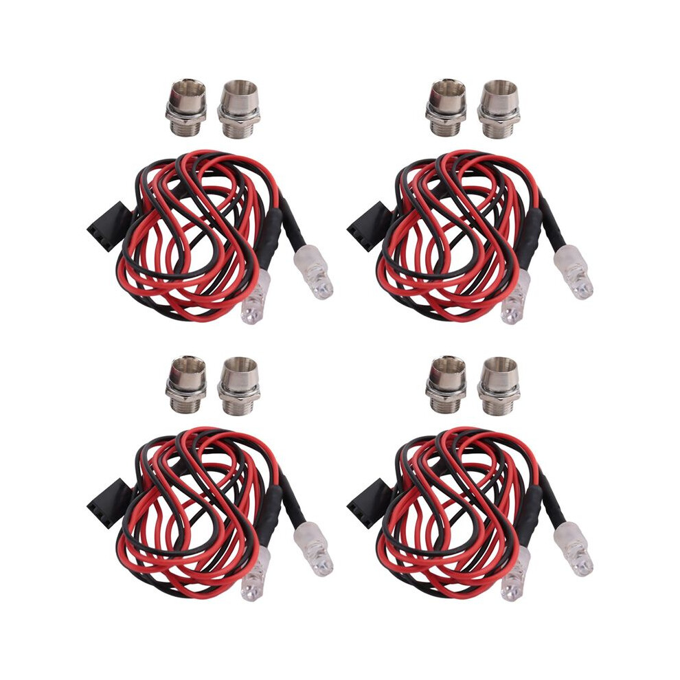 4X 2 Led Rear Car Tail For Wpl C14 C24 B14 B24 B16 B36 Q60 Q61 Q62 Q63 Q64 Q65 Rc Truck Light 6033601616473