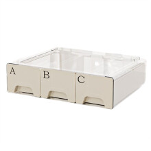Multifunctional Desktop Cosmetic Storage Box High-End Feel Dust-Proof Drawer Transparent Storage Box Large Capacity C
