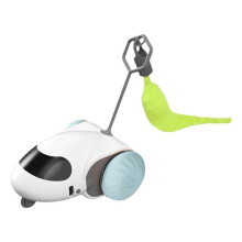 Interactive Cat Toy Car Auto-Running Pet Vehicle with Obstacle Detection Moving Cat Toy for Indoor Cats A