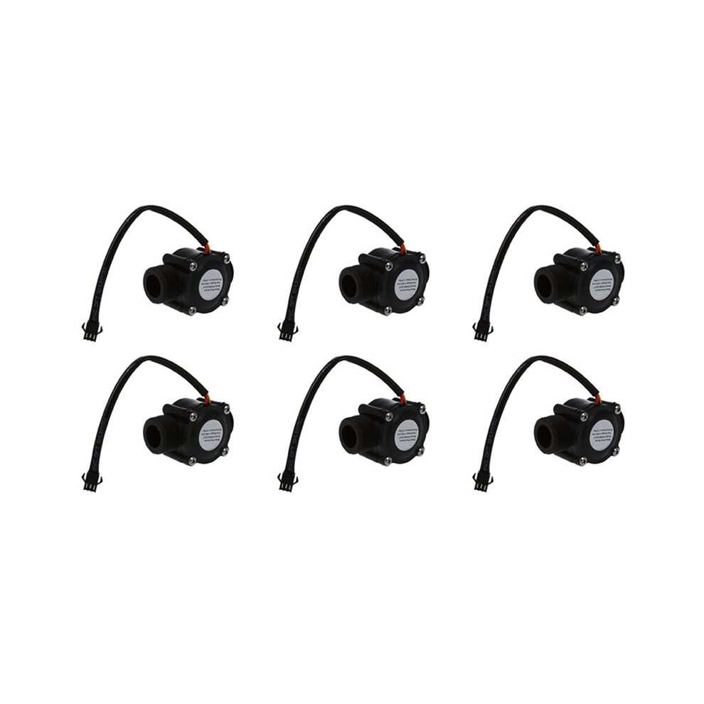6X 1-60L/Min 5-24V Hall Effect Water Flow Sensor Counter Meter Fs300a 4713114304266