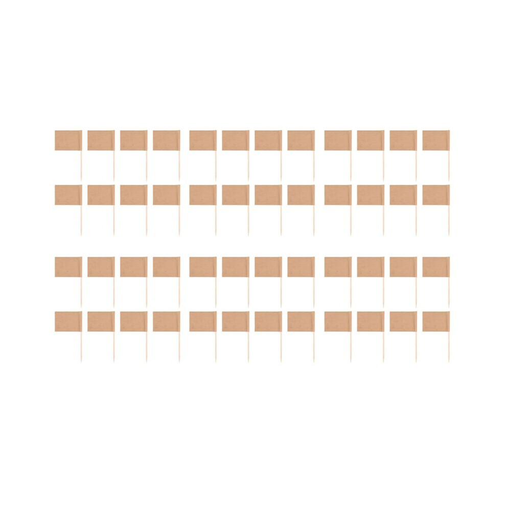 1200 Pack Blank Toothpick Flags Paper Flag Picks Cheese Markers For Cupcake, Food, Fruit, Party Decorations 6032343613108