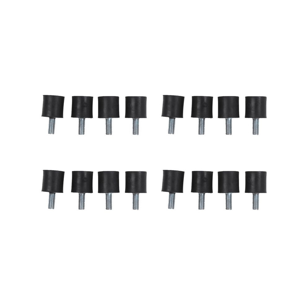 16Pcs M5 Male Female Anti Vibration Rubber Mounts Isolators 15Mm X 15Mm 6031861947719