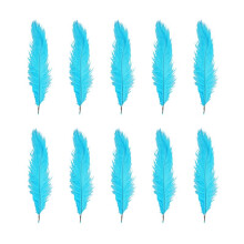 10 pcs Natural Ostrich Feathers Wedding Party Decoration Lake 20-25cm
