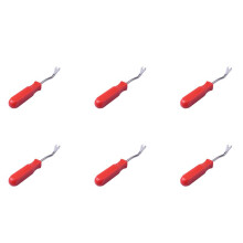 6X Car Door Interior Trim Clip Panel Upholstery Fastener Clip Remover Tool Screwdriver Nail Puller 4 Inch Red