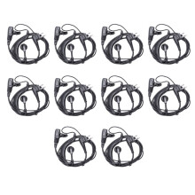 10X 2Pin Ptt Headphones Earpiece for Gp88 Gp68 Gp300 Gp88S Gp3688 Gp3188 Dep450 Ep450 Walkie Talkie