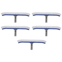 5X 18 Tums Utomhuspool Väggborste Pool Rengöringsverktyg Aluminium Handtag för Damm Spa Varma Källor Pooler Algborttagare Scrubber