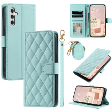 Argyle Wallet Case for Samsung Galaxy A16 5G/4G with Detachable Straps, Card Slots, Luxury Leather