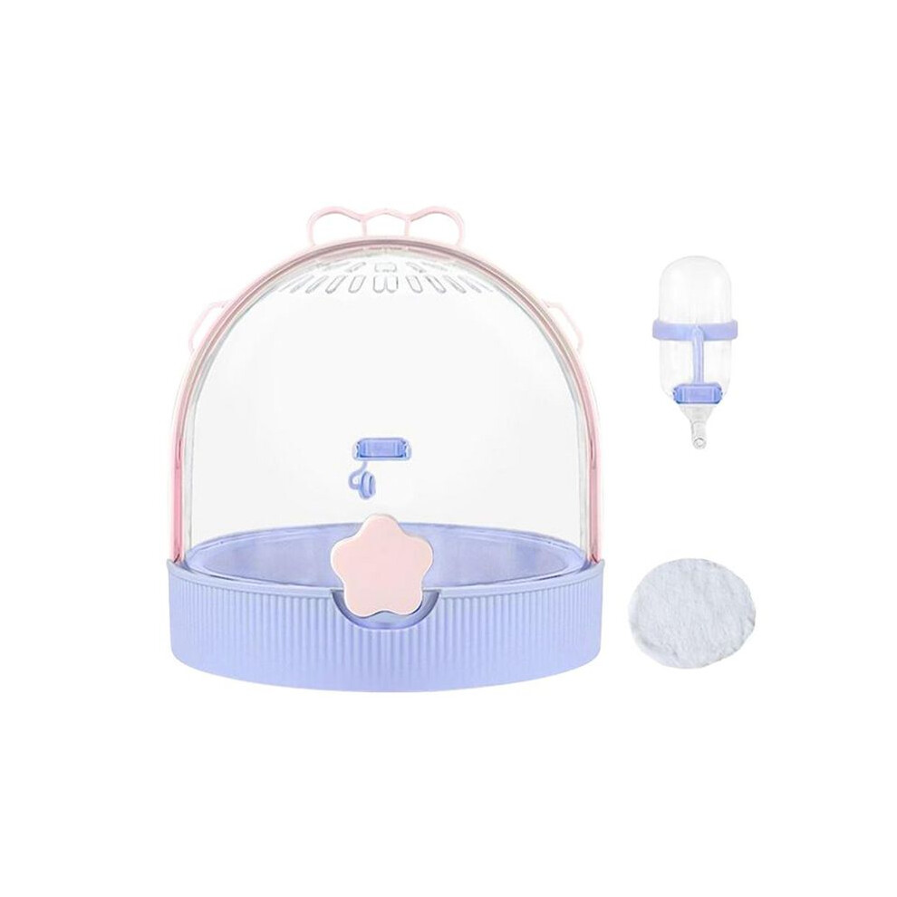 Small Hamster Cage Dwarf Hamster Travel Cage Hedgehog Carrier Pet Supplies Carry Case With Water Bottle For Gerbil A 4712881196173