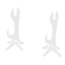 Wand Display Stand Wand Display Stand 2-Laags Lichtzwaardhouder Tafelplank voor Het Vasthouden van Toverstaf Lichtzwaarden Transparant