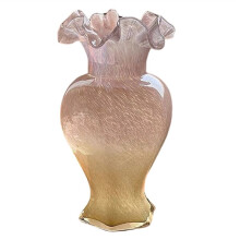 Glass Flower Vase Mid-Century Lacquerware Orchid Decoration Living Room Decorative Ornaments