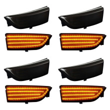 8x Auto Dynamische LED Blinker RüCkspiegel Lichter Blinker für Everest 2015-2019 Ranger T6 Raptor Wildtrak Rauch